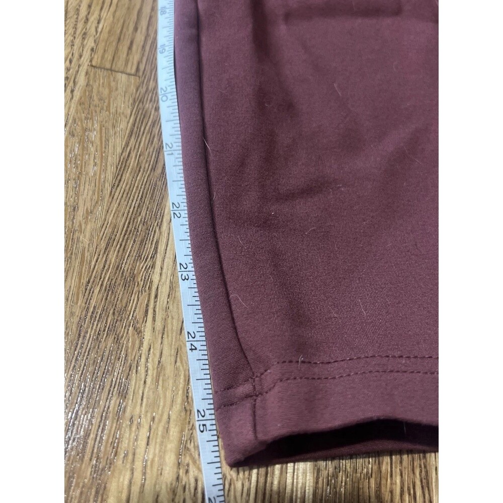 Torrid Burgundy Leggings Wide Band Tummy Control Women’s Size 00 Comfort Style - Picture 6 of 7